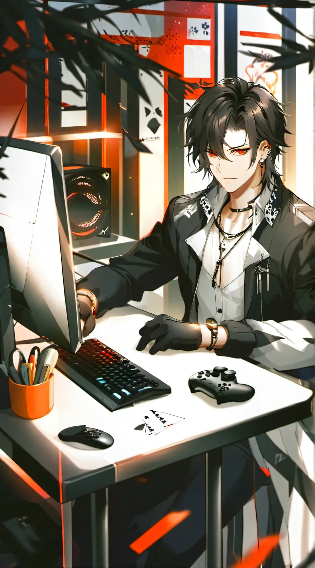 ai character: Youtuber background