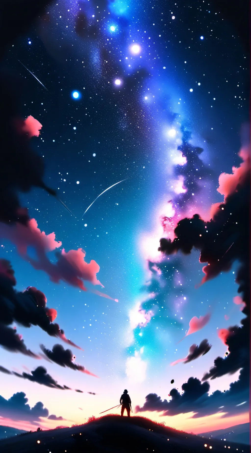 ai character: galaxy the tiger background