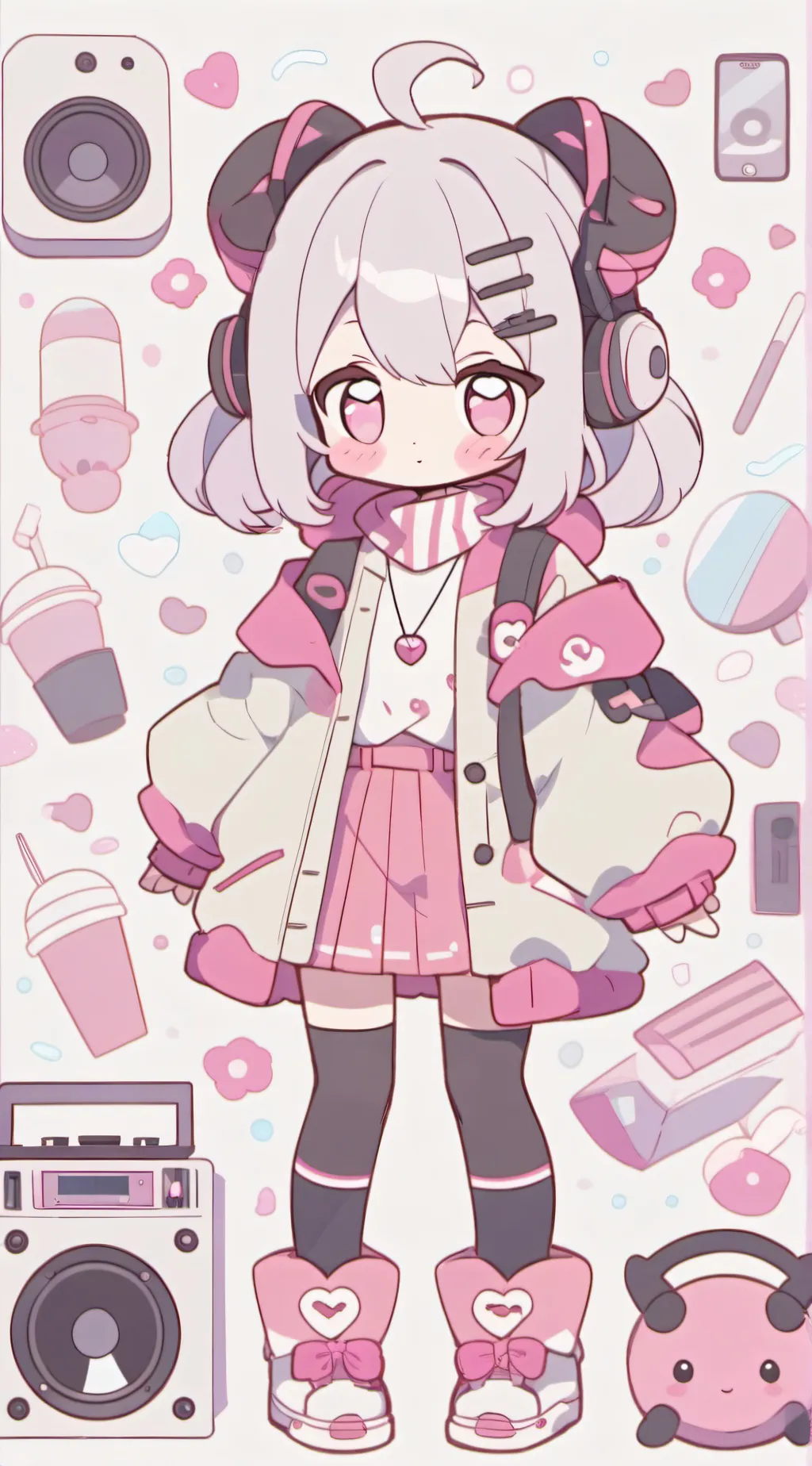 ai character: speaker woman background