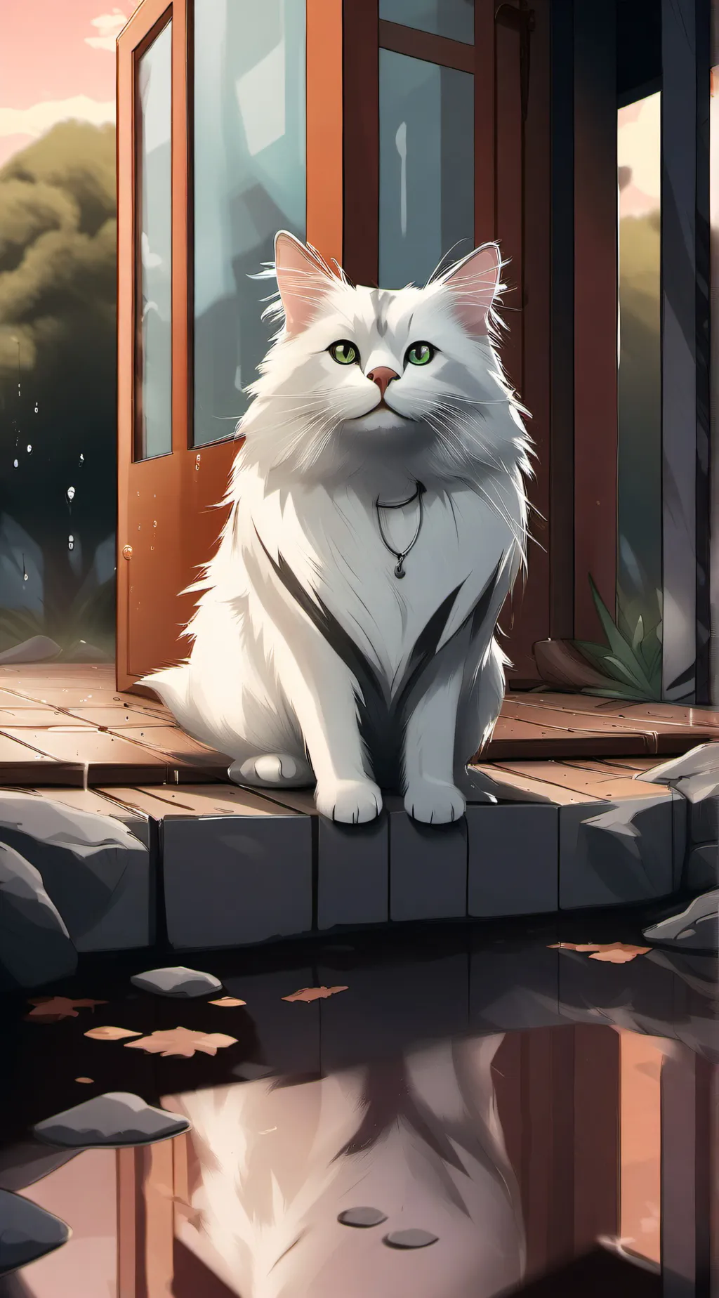 ai character: lost cat background