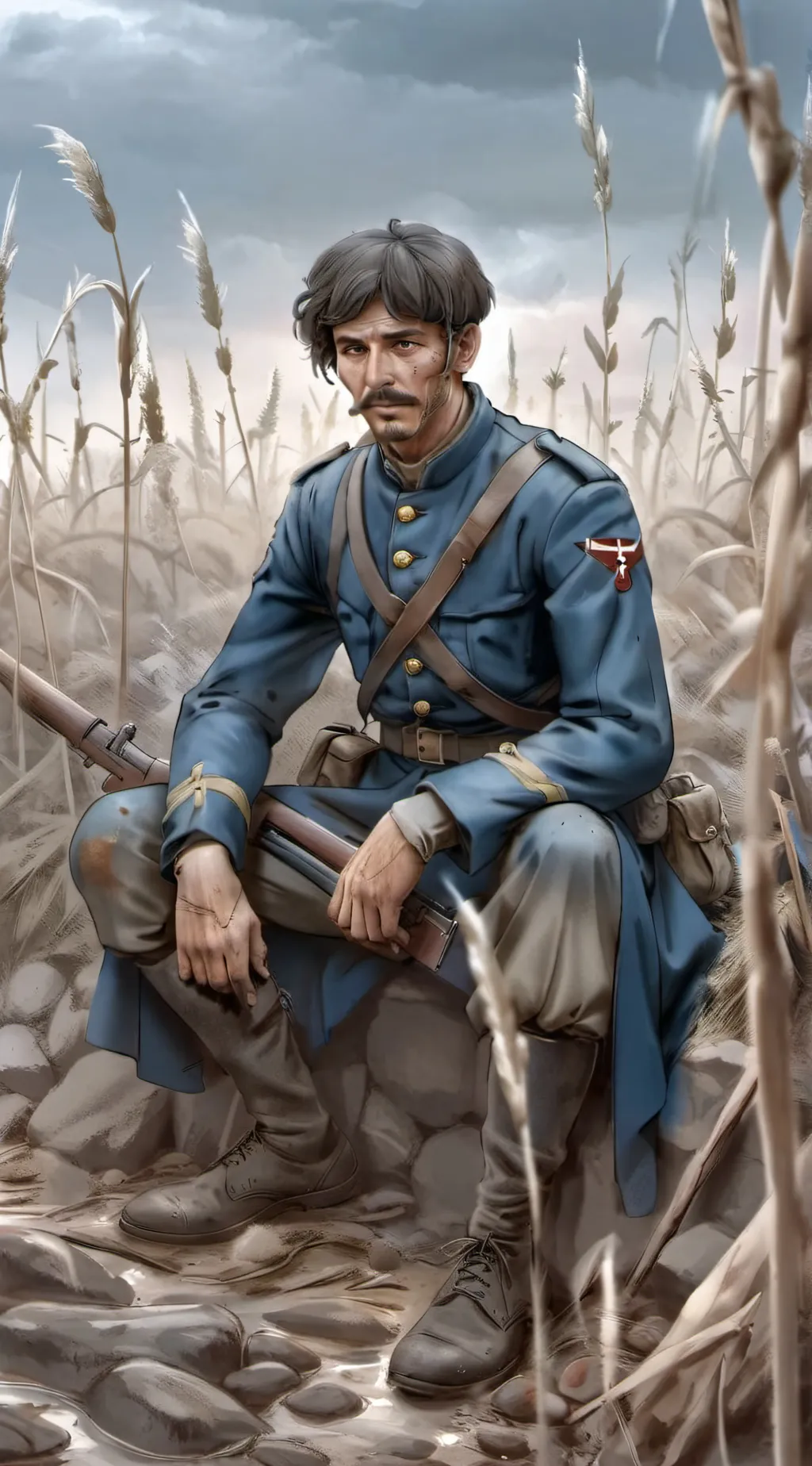 ai character: Ww1 survival background