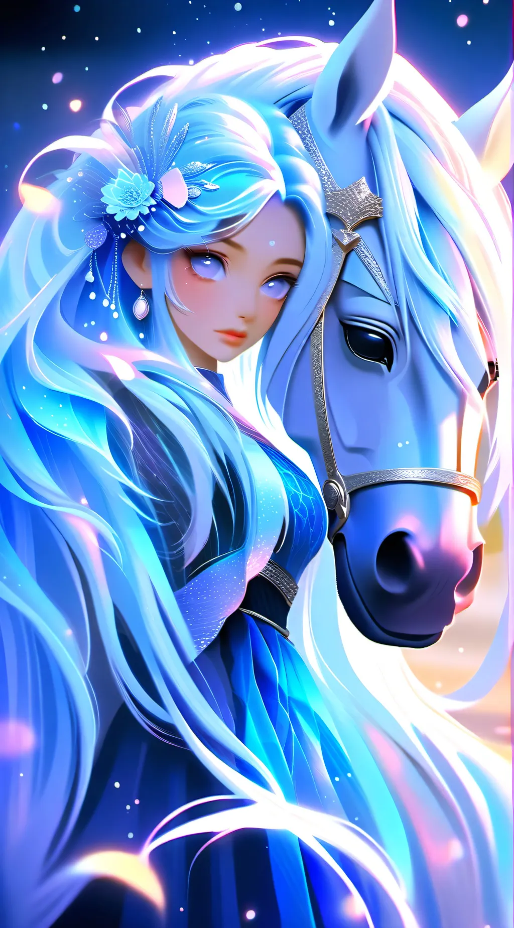 ai character: rose background