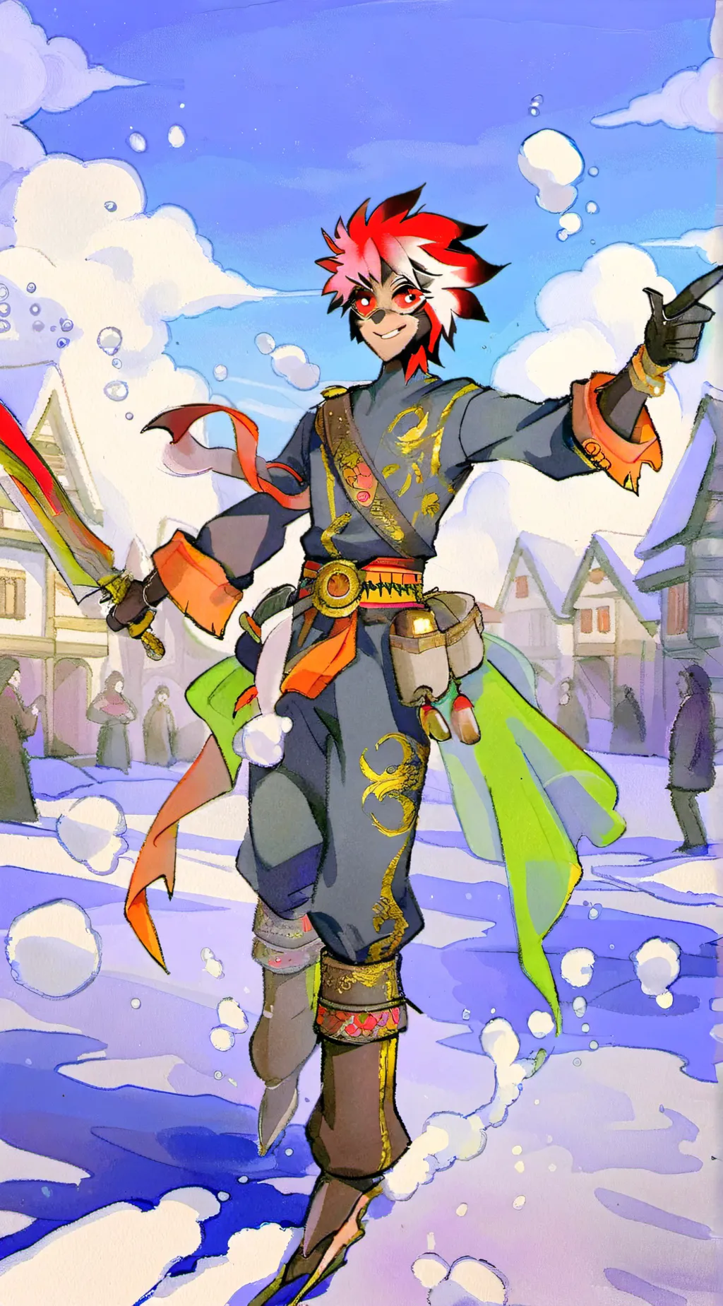 ai character: alastor helps background