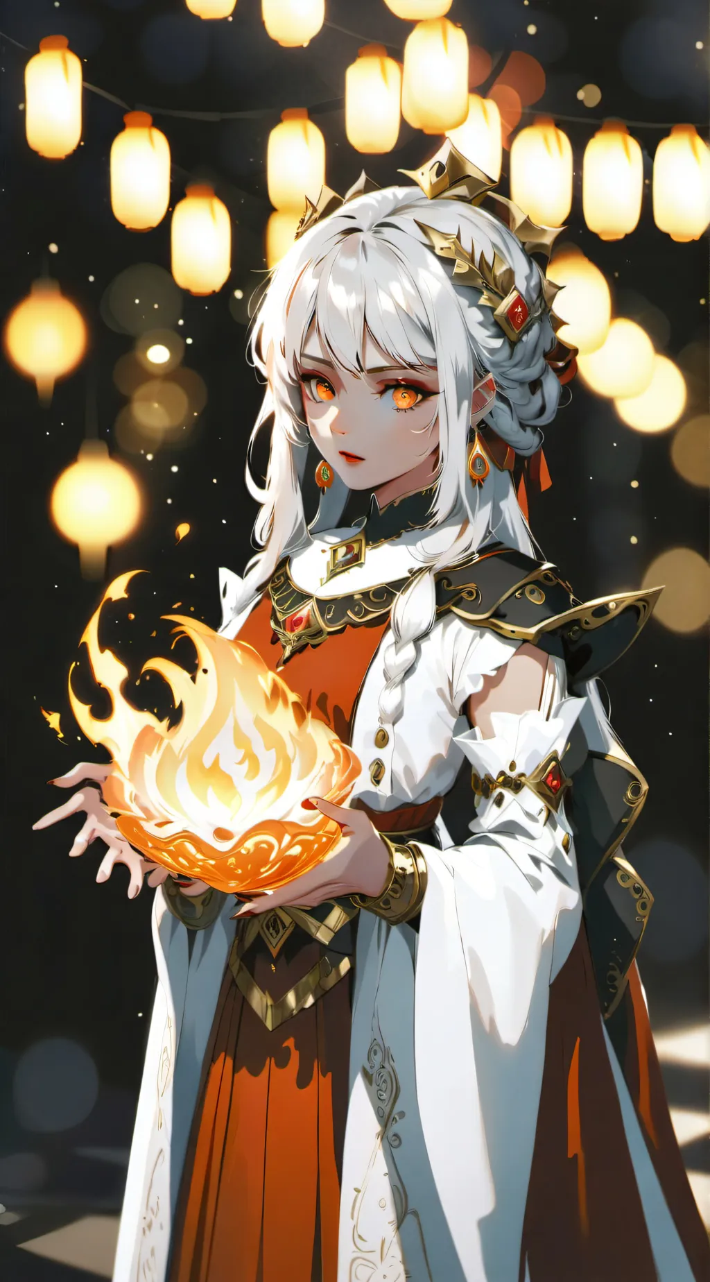 ai character: MHA X Fire background