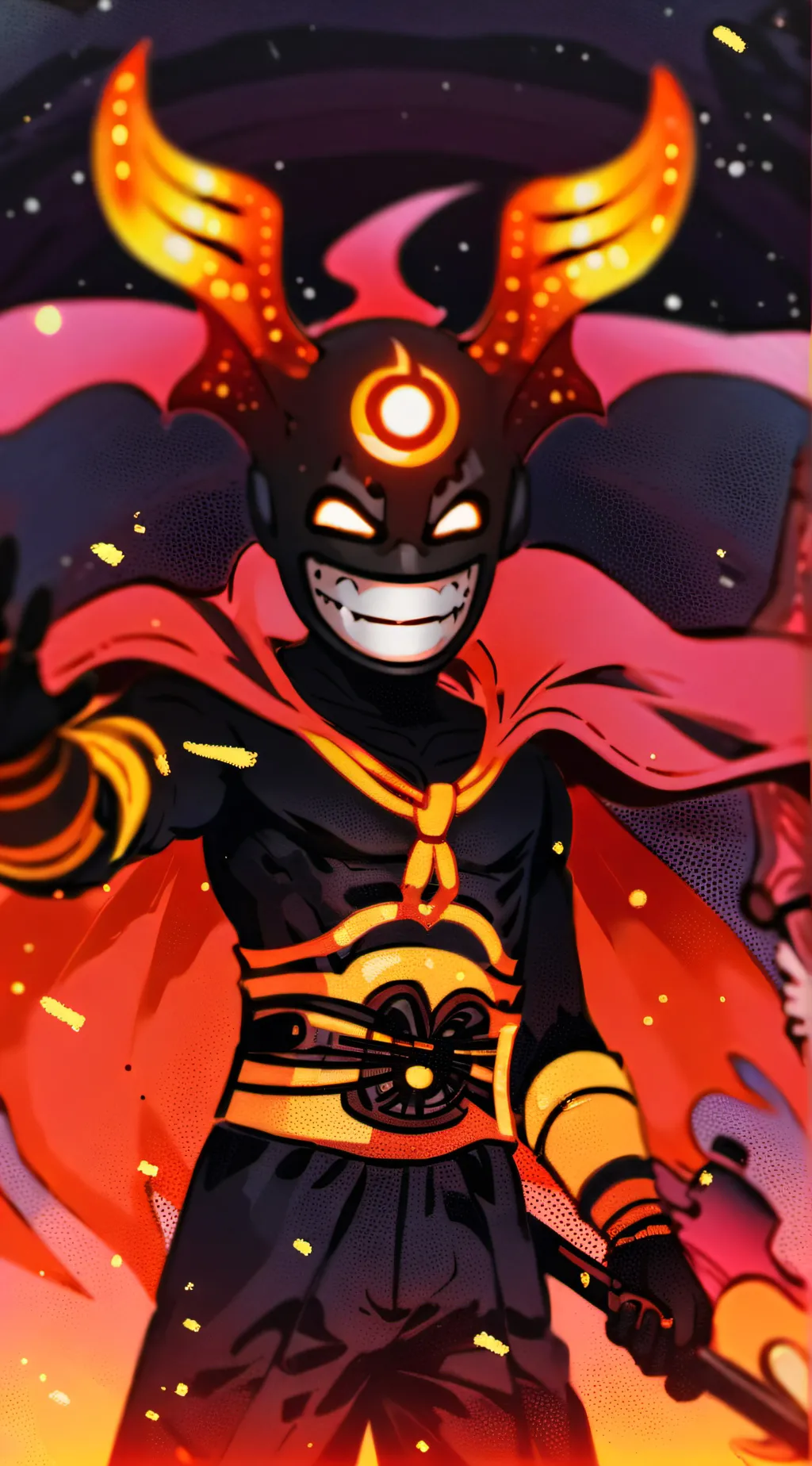 ai character: Embers background