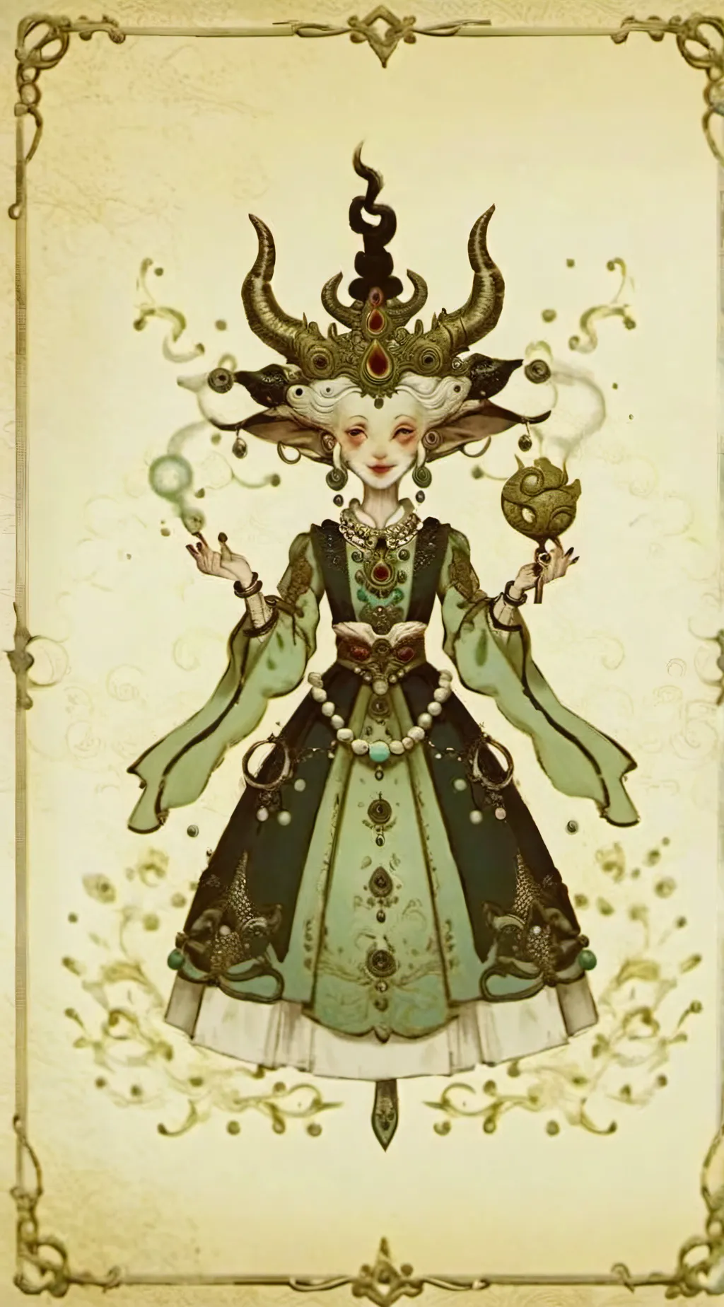 ai character: happy hare background