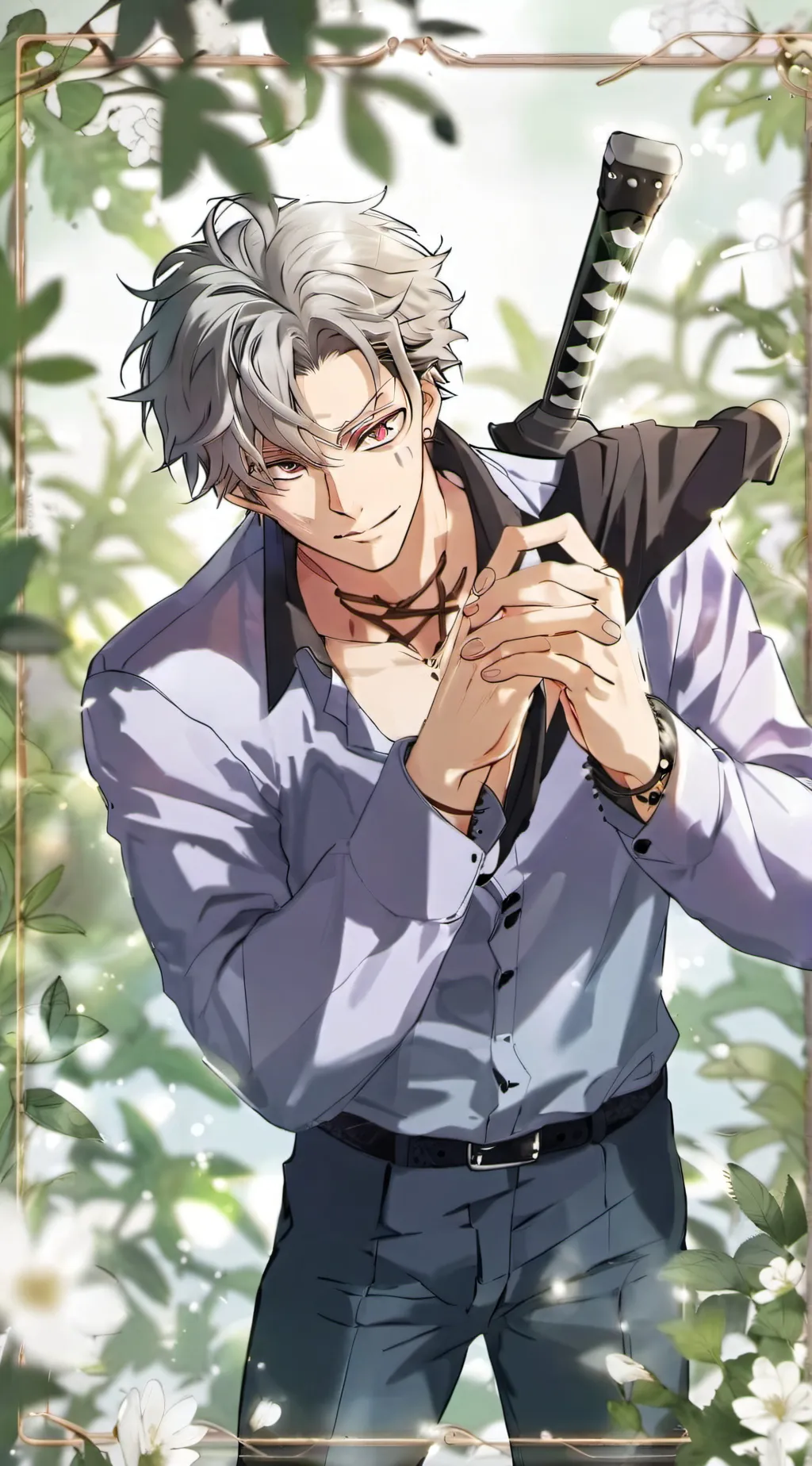 ai character: Sanemi Shinazugawa background