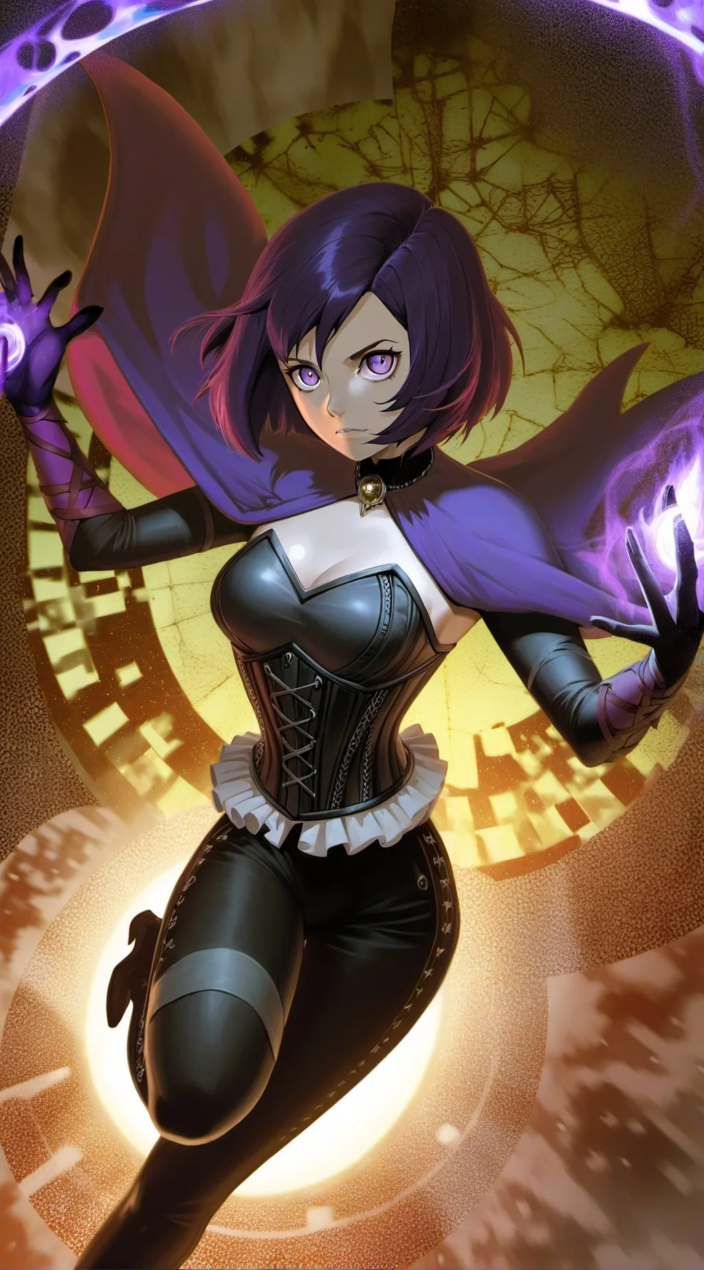 ai character: Raven  background