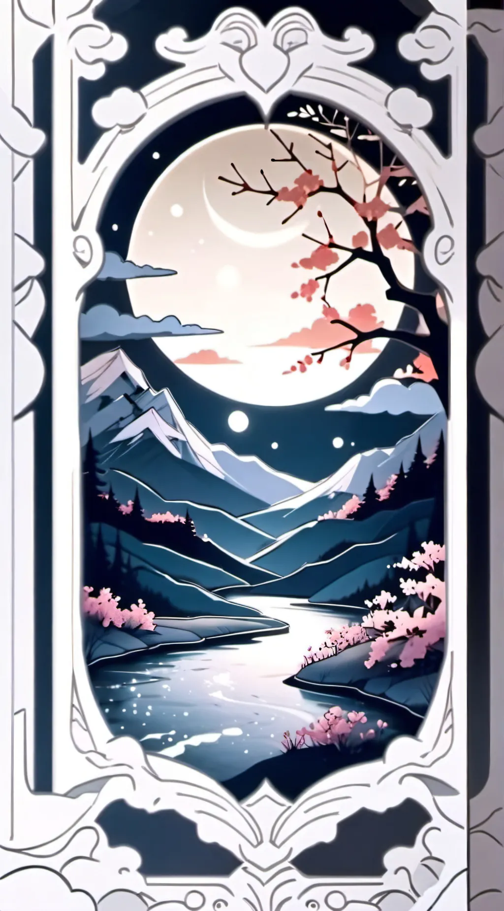 ai character: Night  background