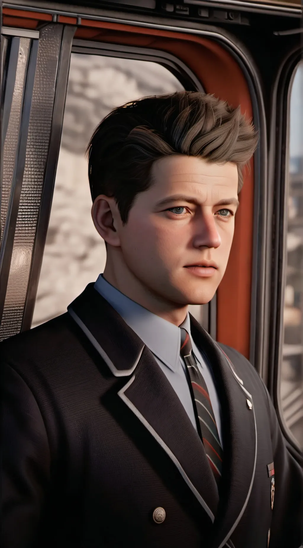 ai character: john f. Kennedy  background