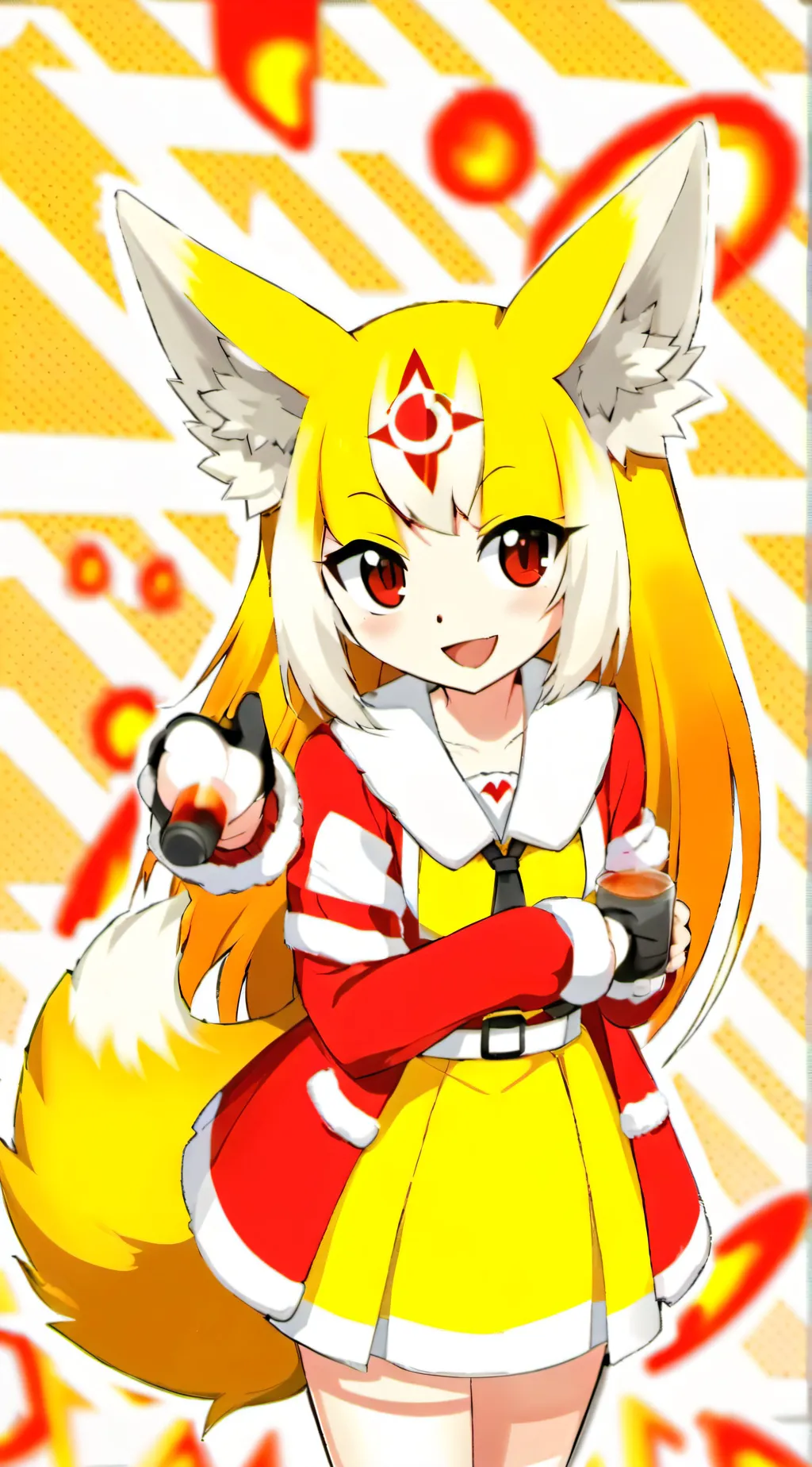 ai character: Fennekin background
