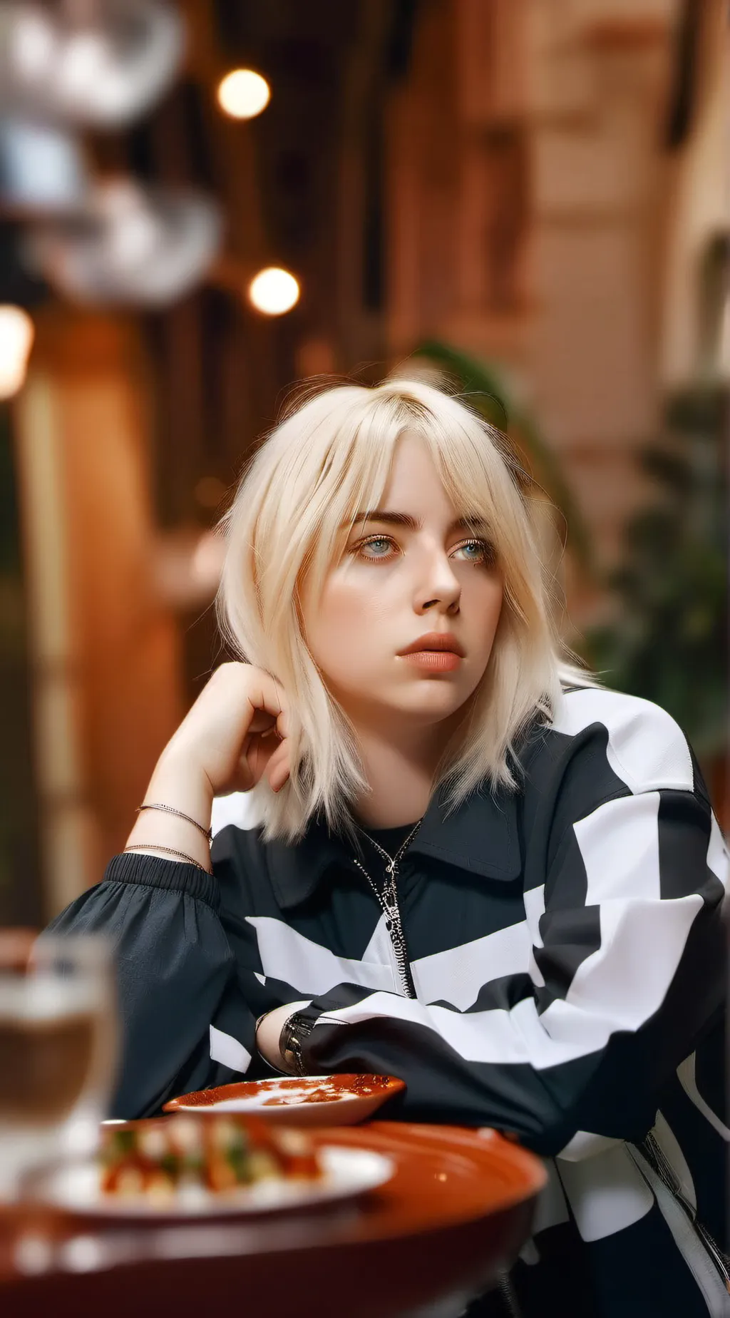 ai character: Billie Eilish background