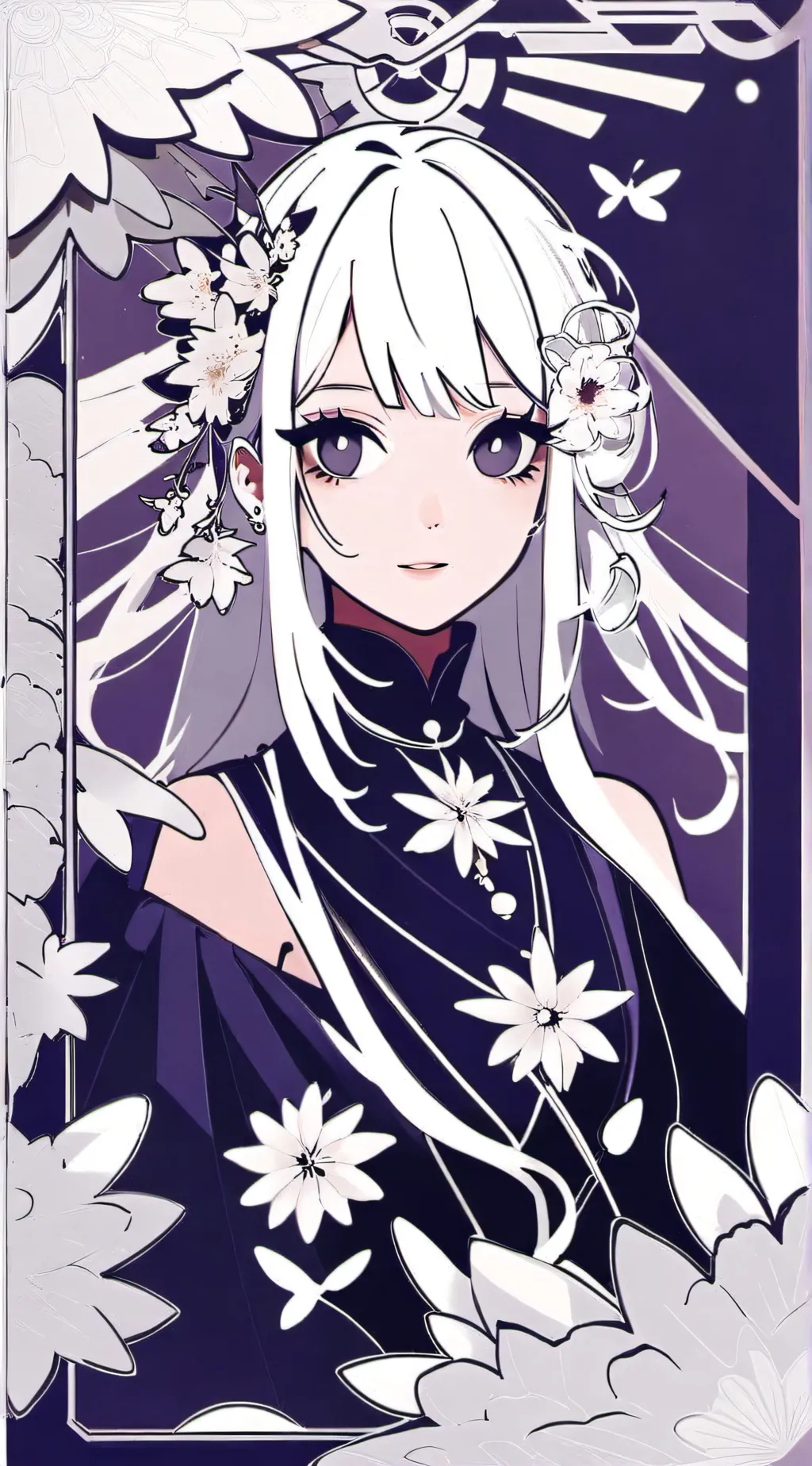 ai character: Raven -× background