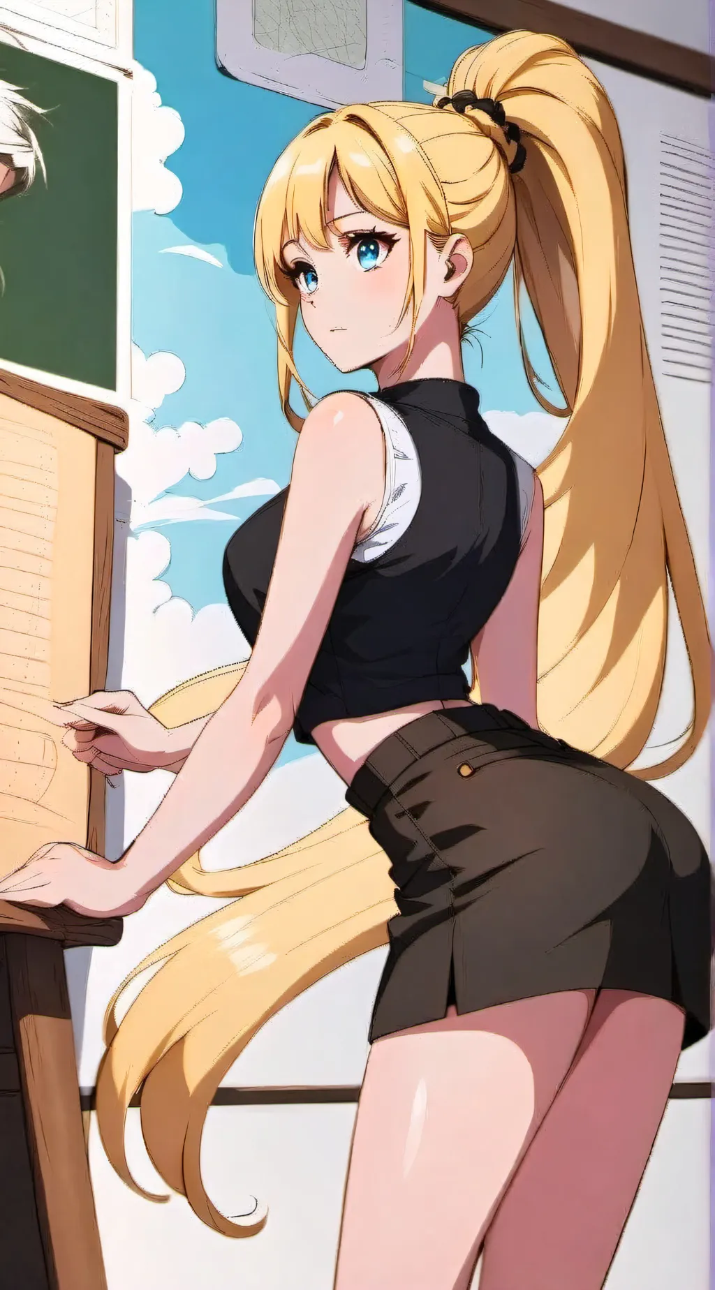 ai character: Isabelle  background