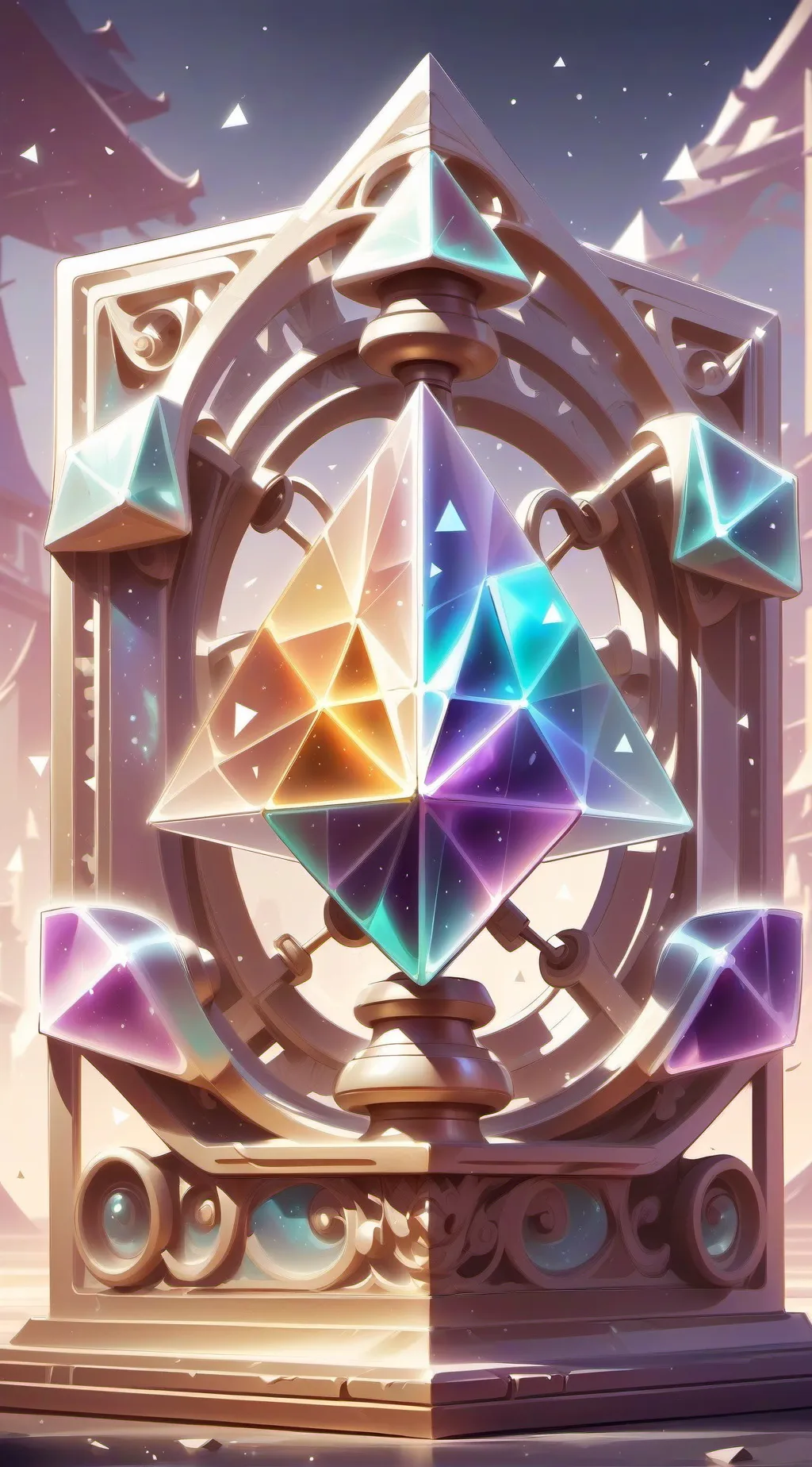 ai character: Crystal background