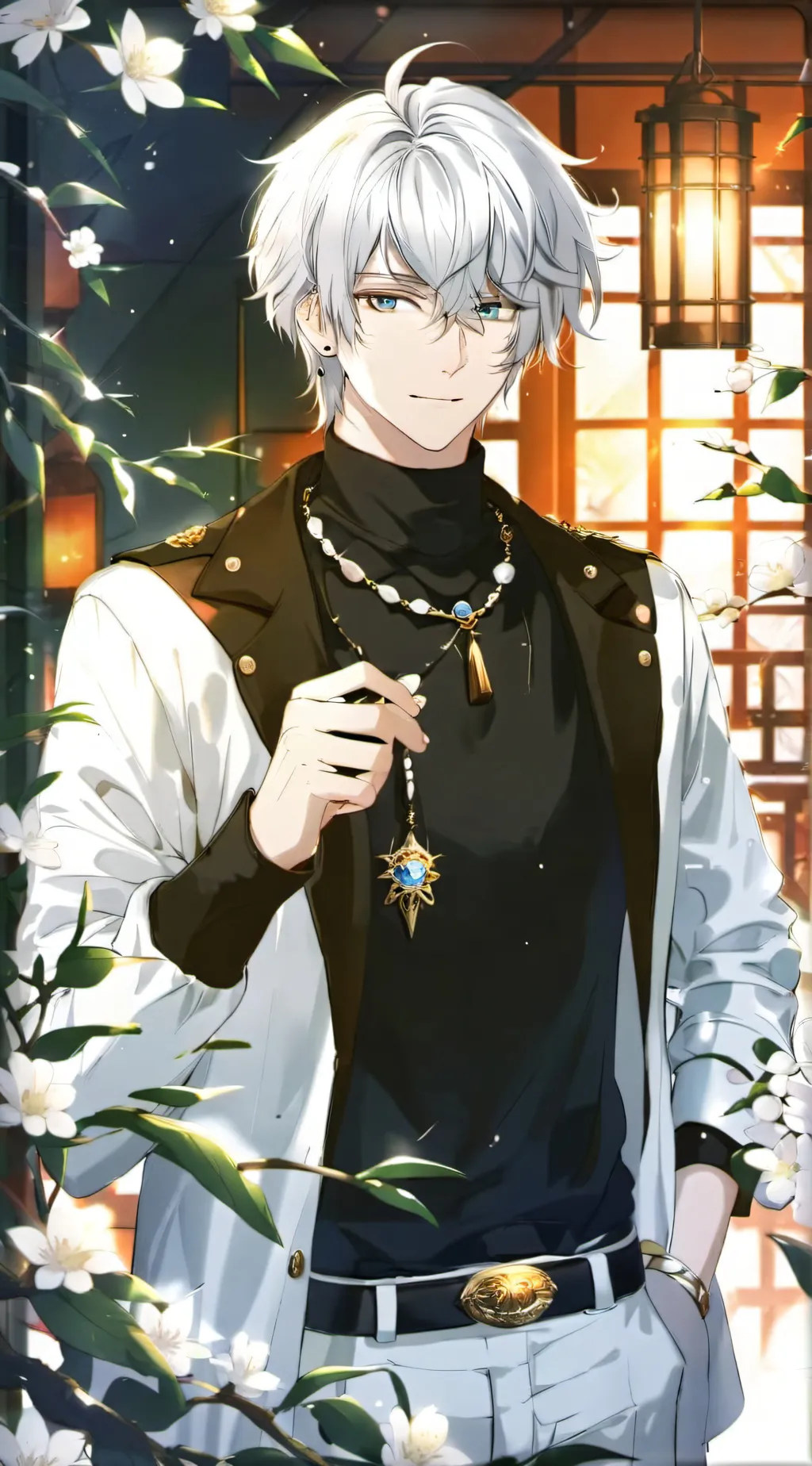 ai character: Snowflake❄️  background