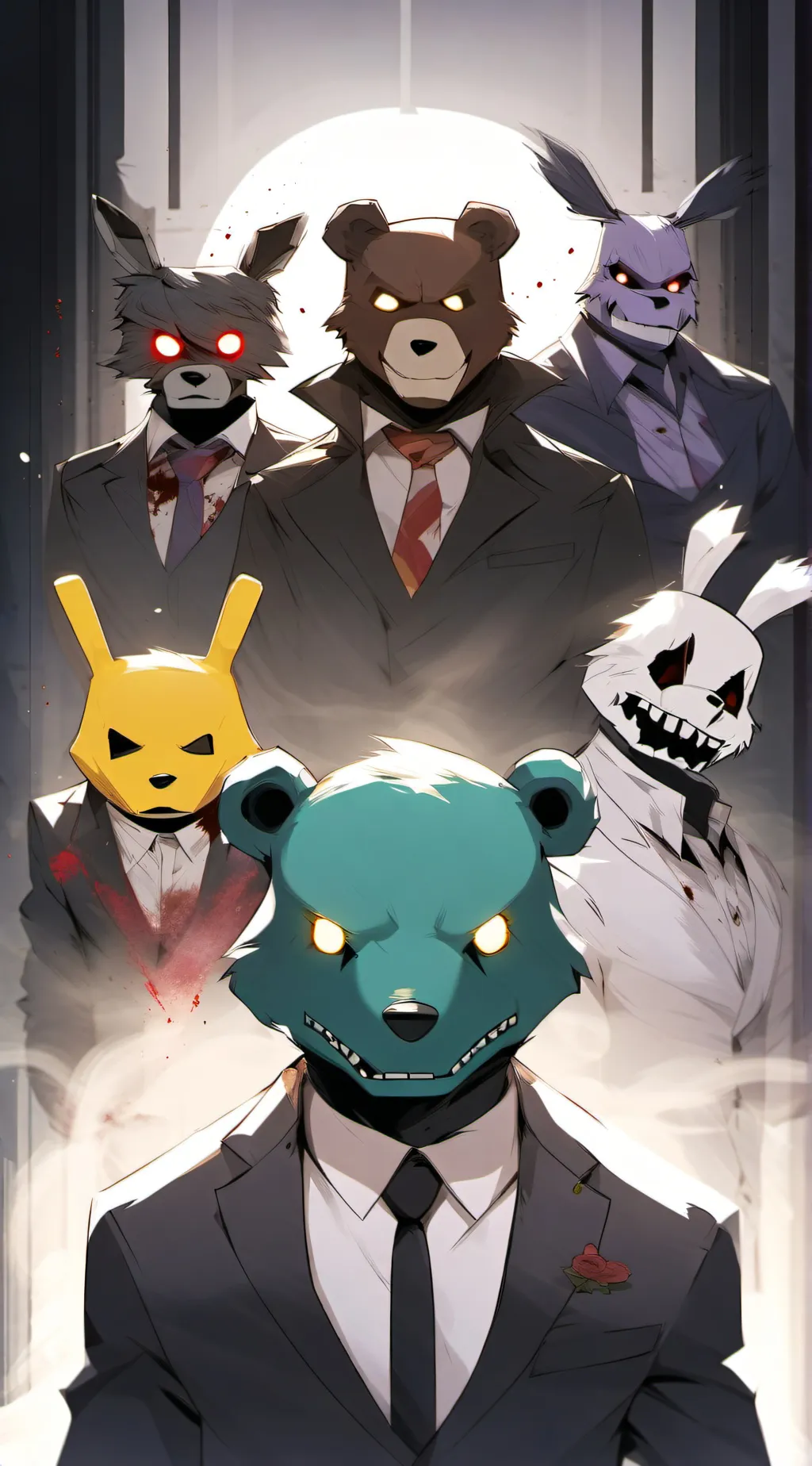 ai character: the fnaf gang  background