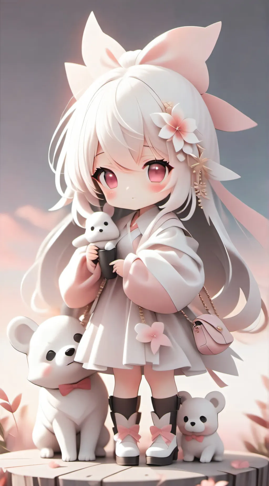 ai character: preppy test background