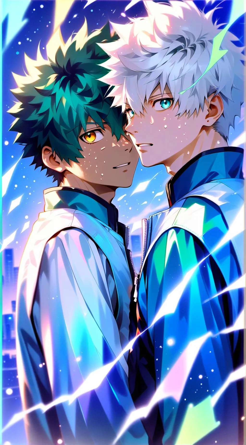 ai character: bakugo × deku background