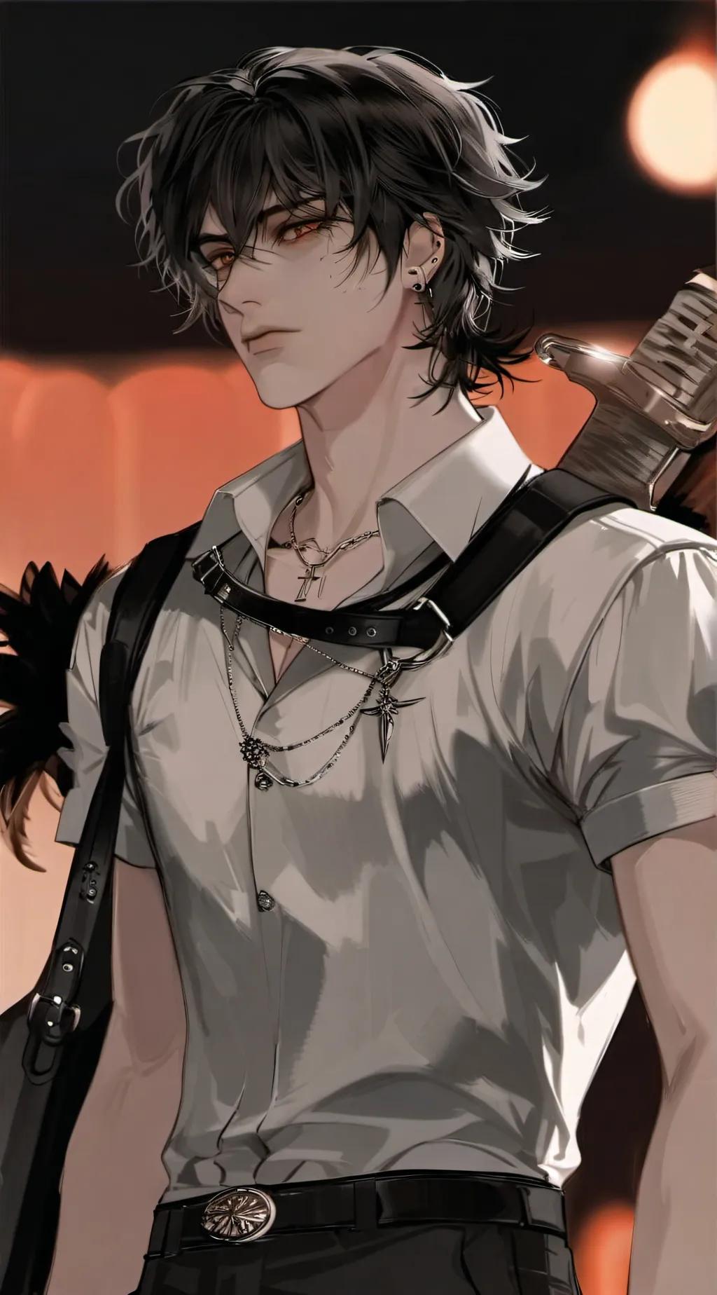 ai character: ash background