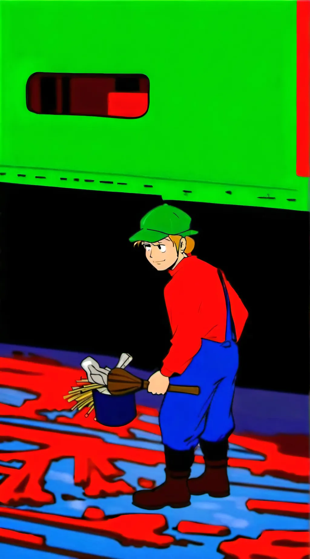 ai character: bambi fnf background