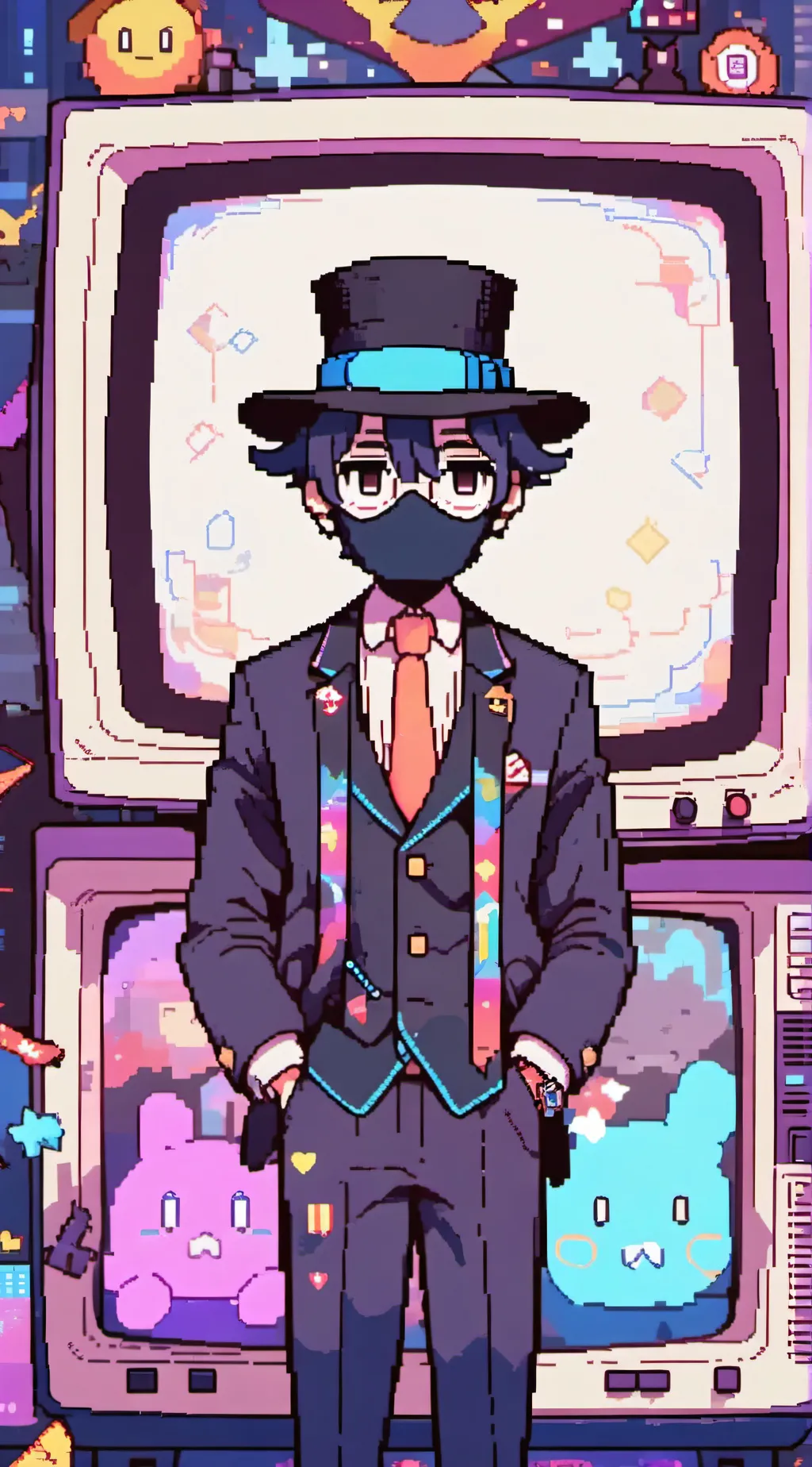 ai character: Mr Puzzles background