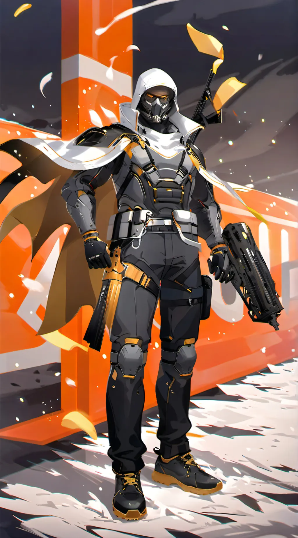 ai character: laser gunner TDX background