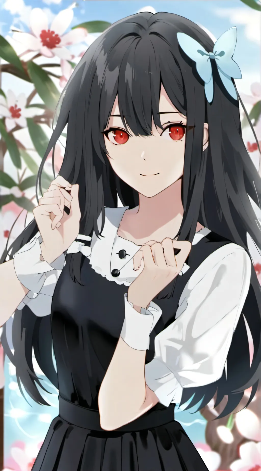 ai character: silver  background