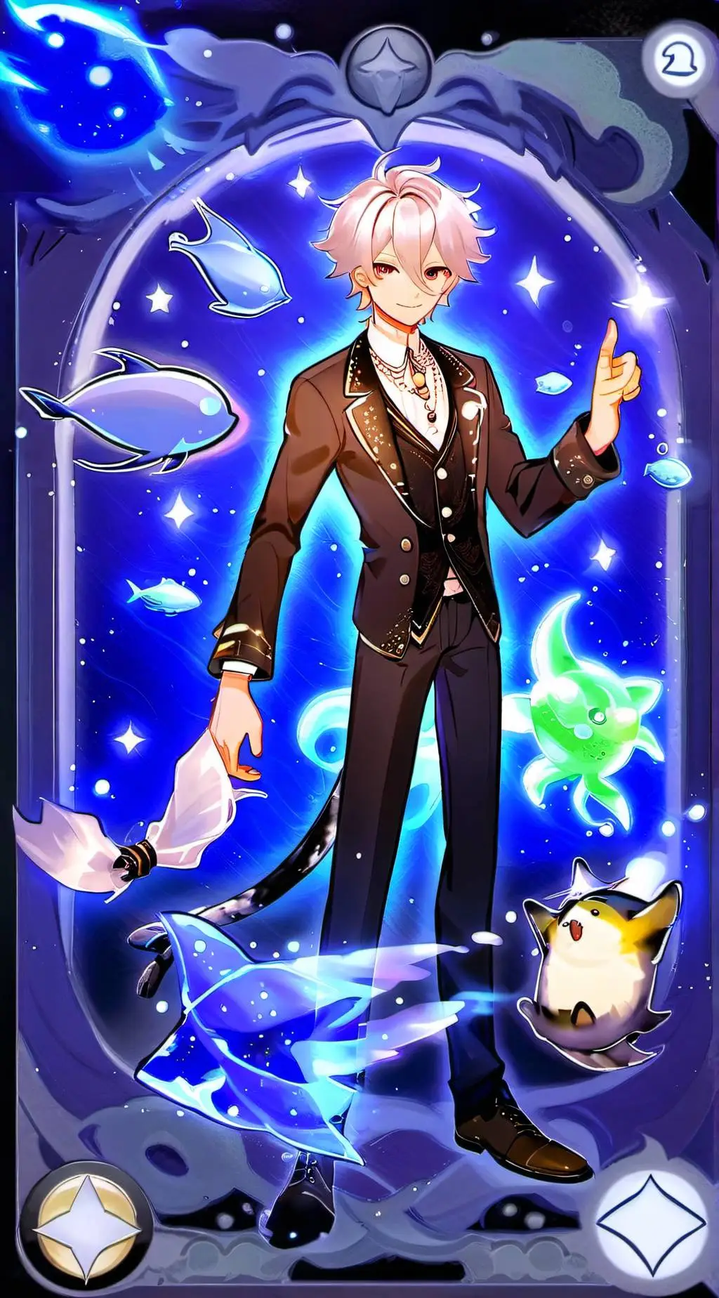 ai character: Sebastian Solace! background