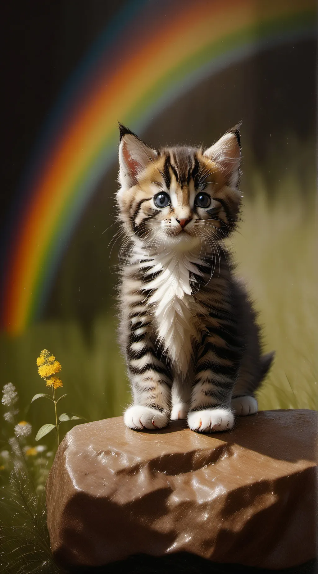 ai character: (Overhappy kitten) background