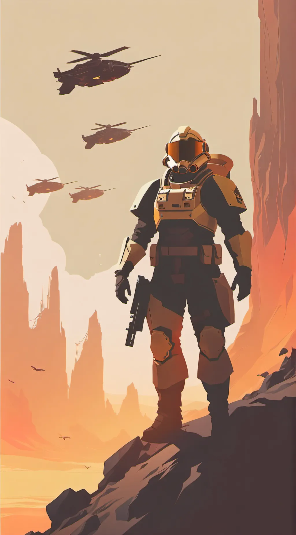 ai character: Helldivers 2!  background