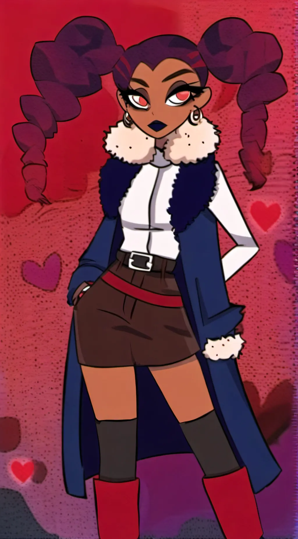 ai character: Velvette background