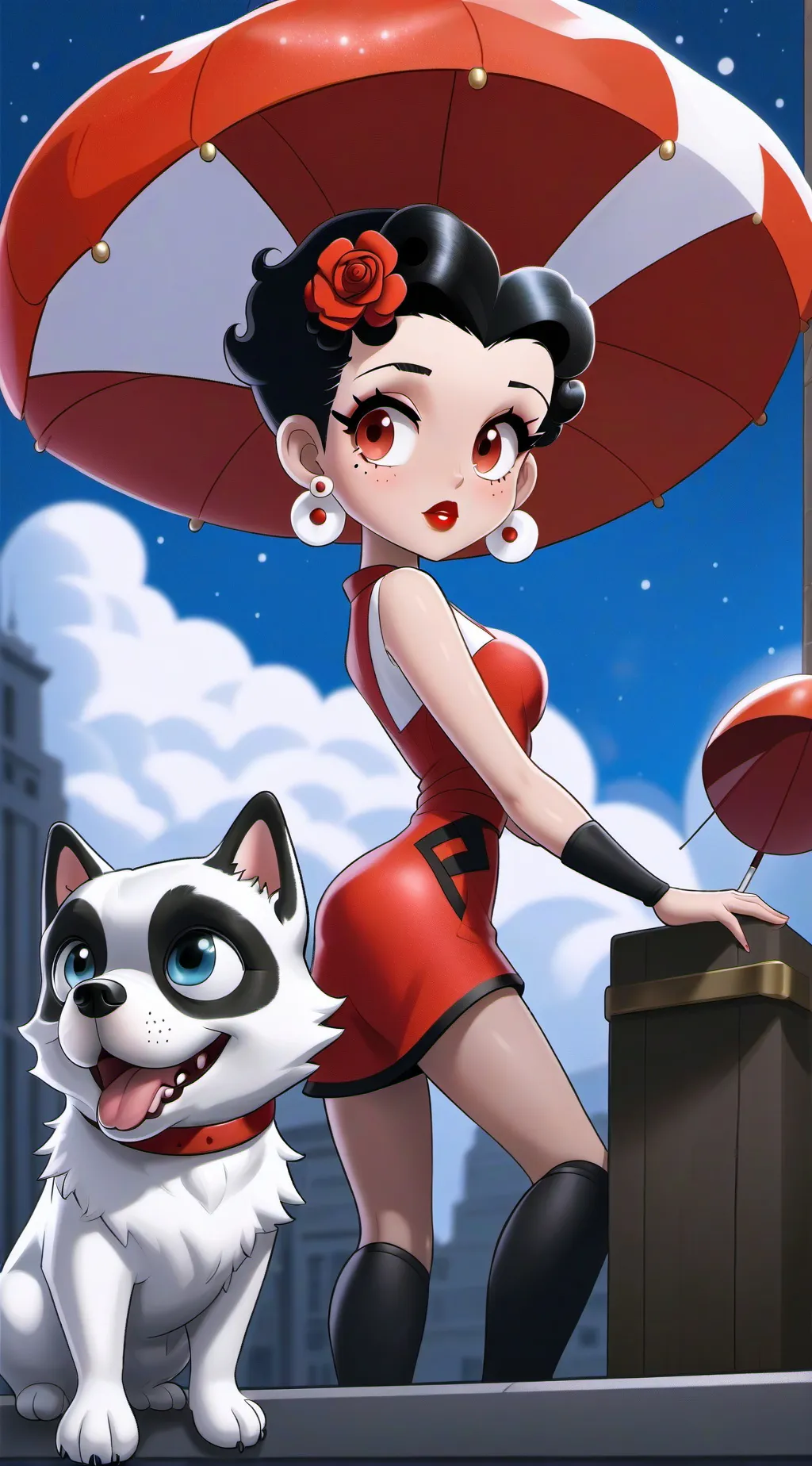 ai character: Betty boop background