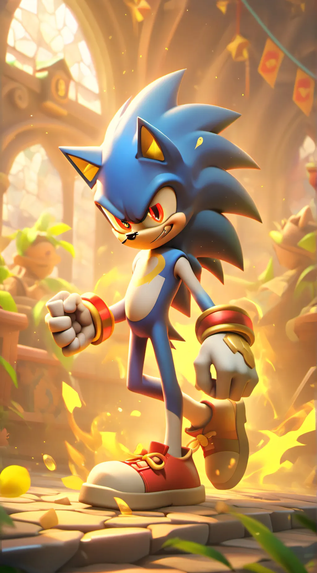 ai character: Evil Sonic background