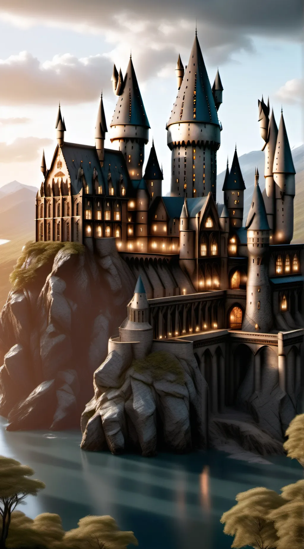 ai character: Hogwarts background