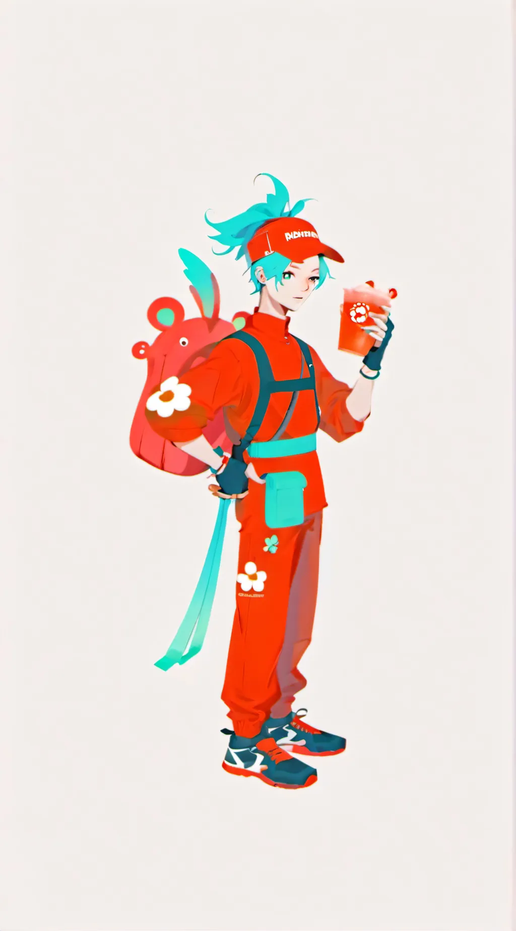 ai character: Nick Jr anomiay  background