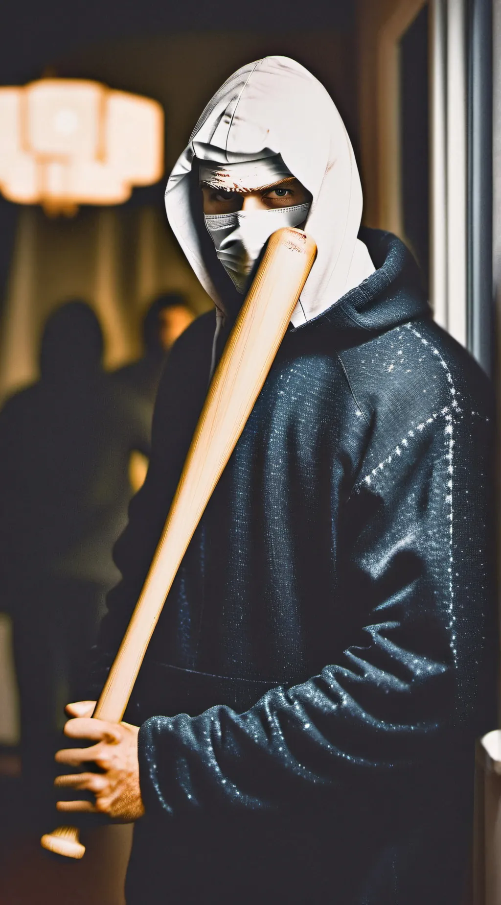 ai character: Intruders/horror background