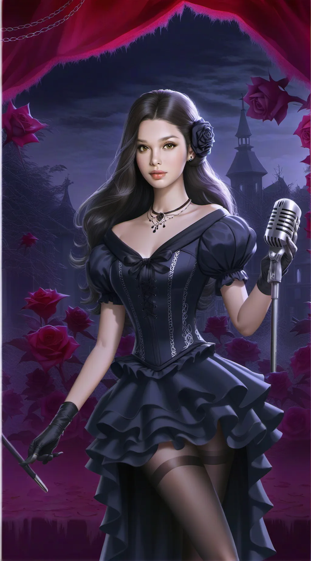 ai character: Olive background