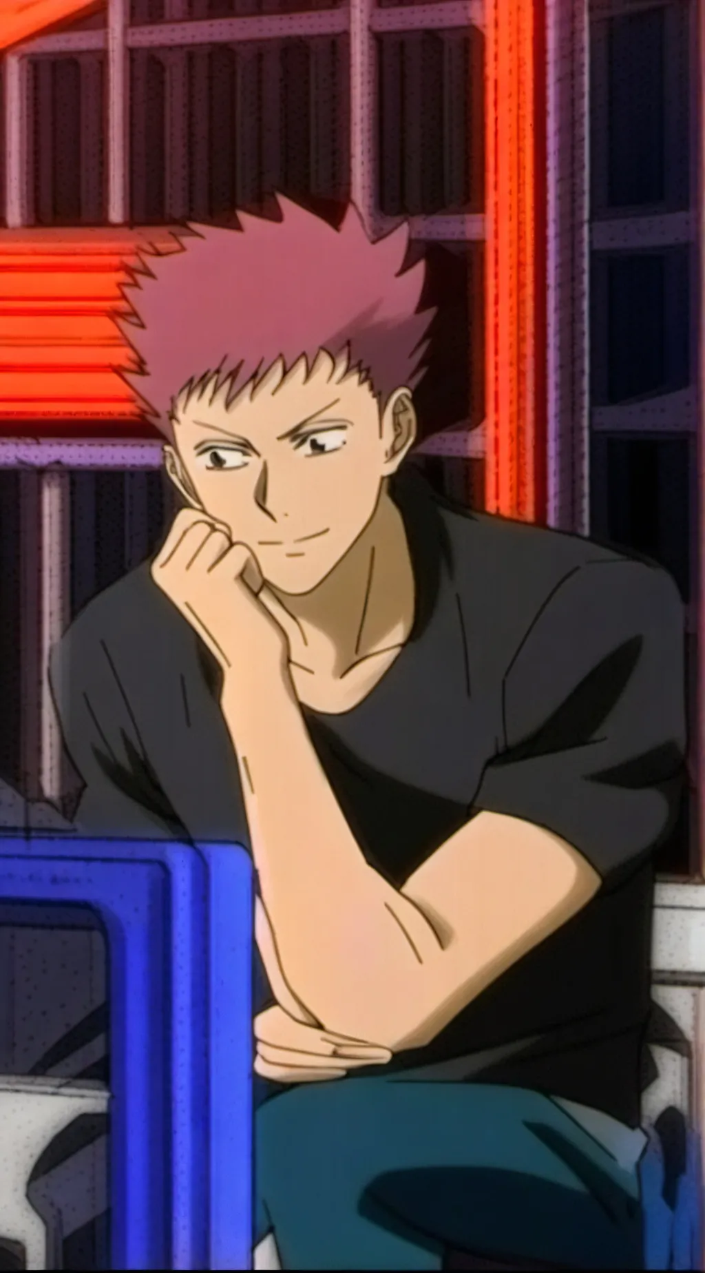 ai character: yuji Itodori background