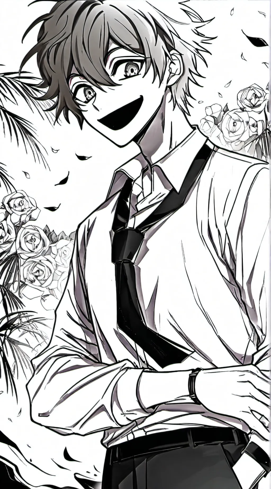 ai character: Villain deku  background