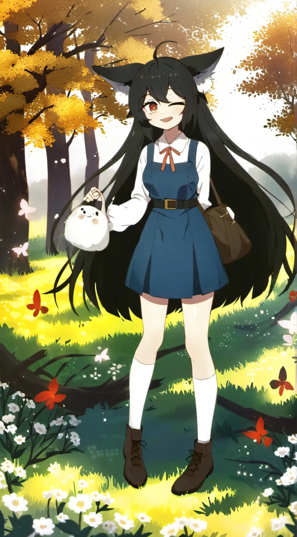 ai character: Marie the headchog background