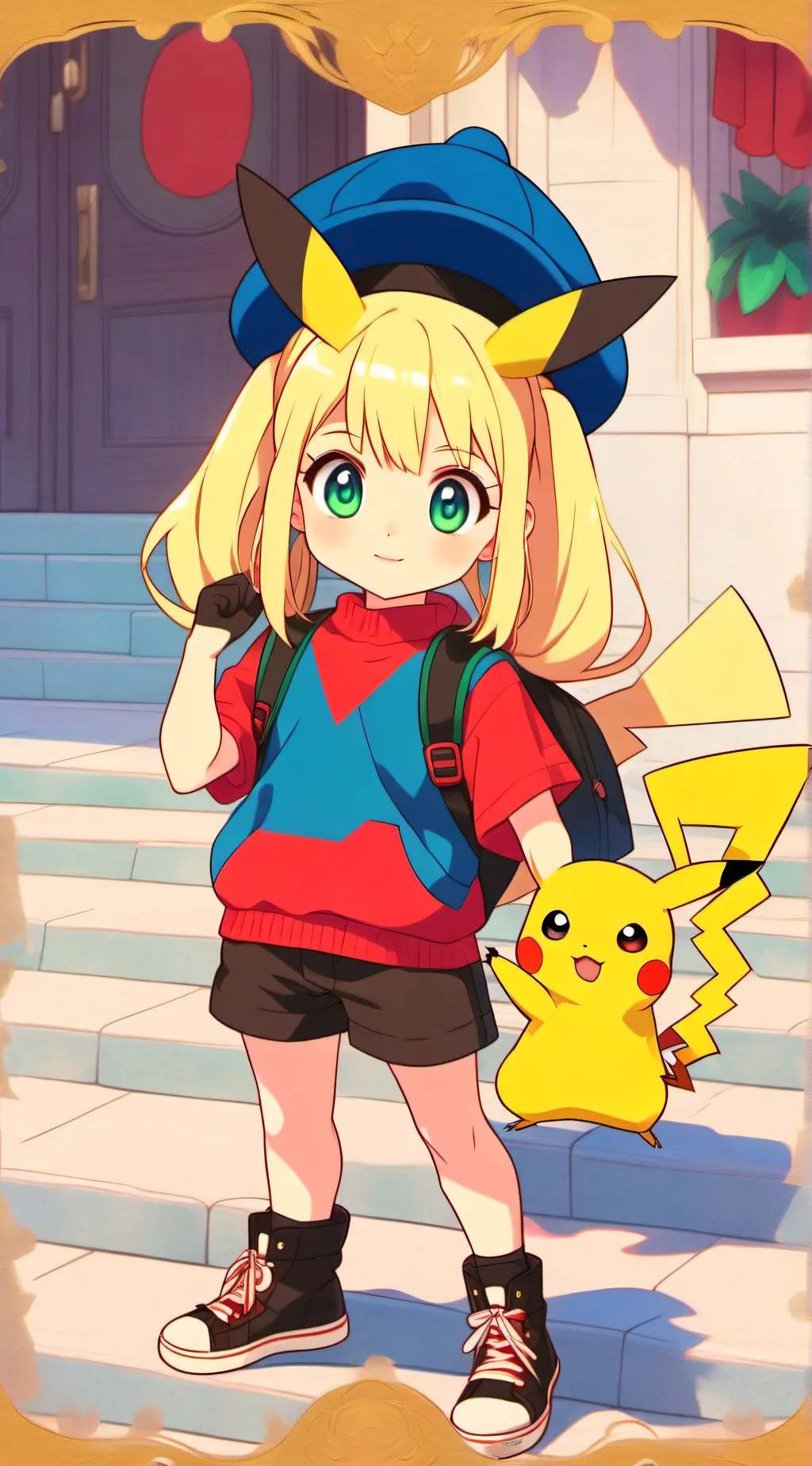 ai character: Liea evils ⚡️🐱 background