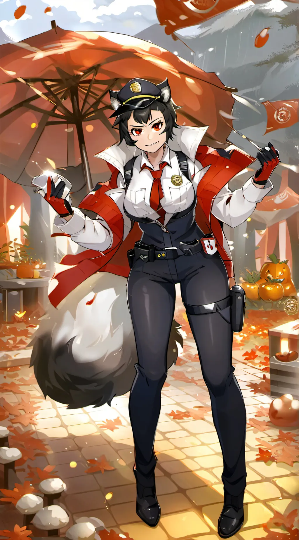 ai character: Officer Natalie  background