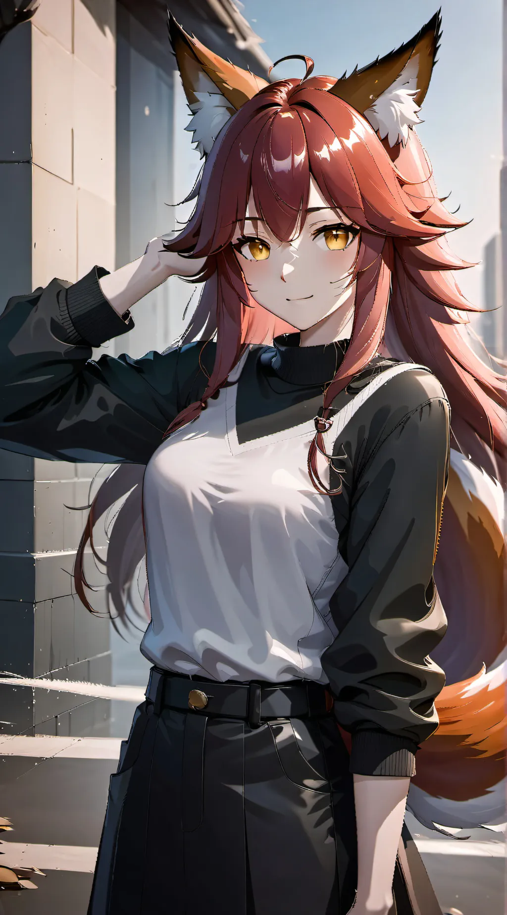 ai character: Violet  background