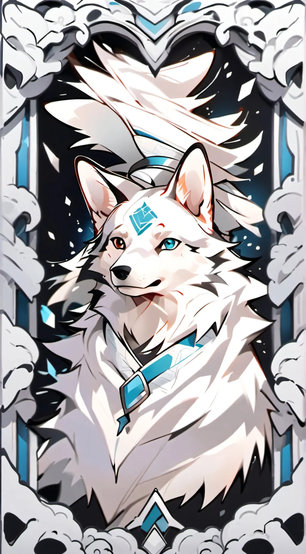 ai character: Kitsune background