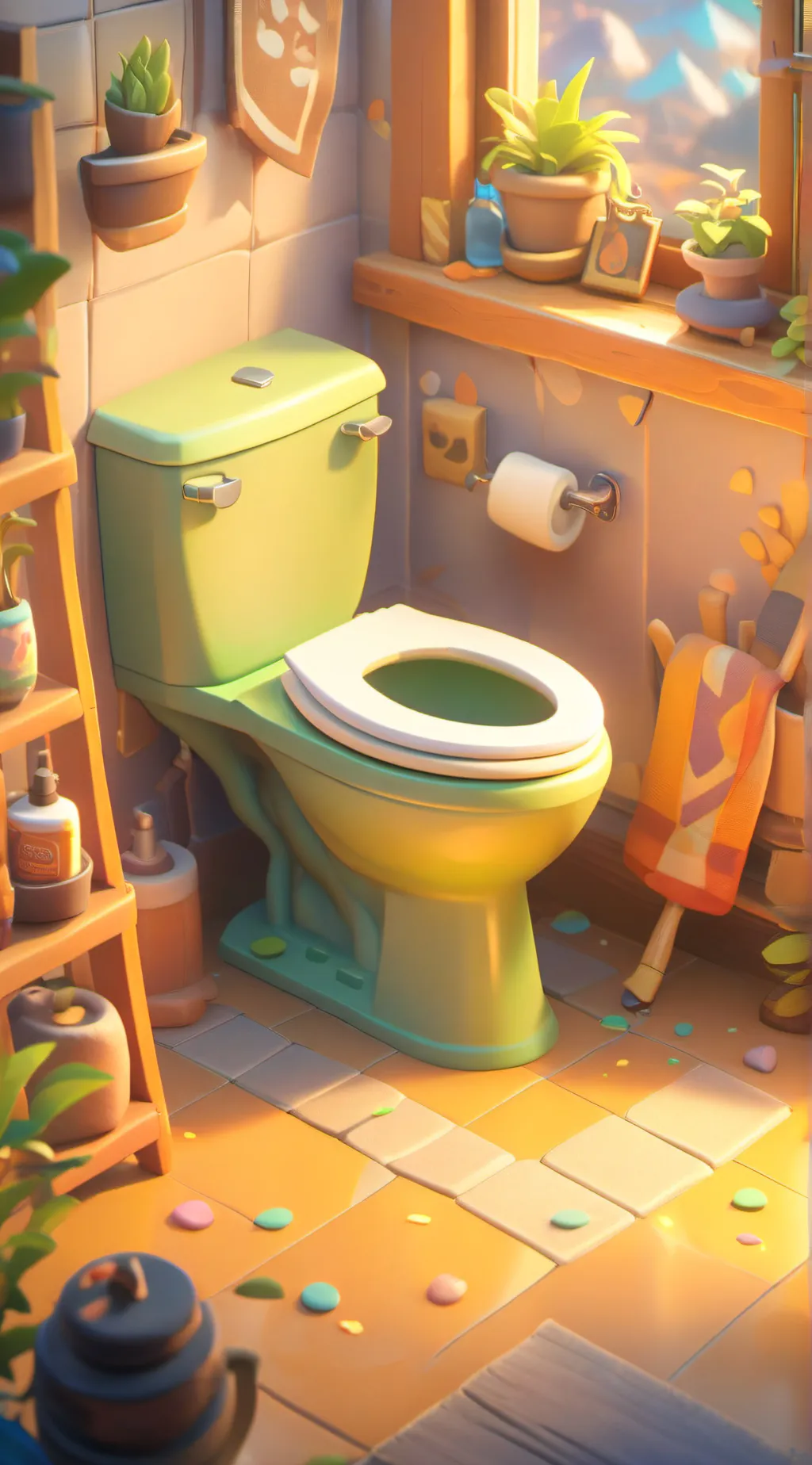 ai character: BrainRot Virus background