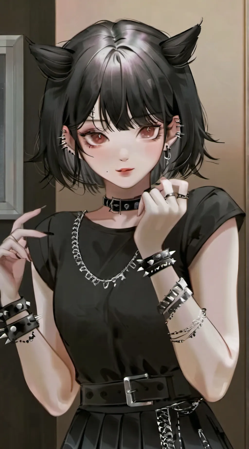 ai character: 🖤Aria Makio🖤 background