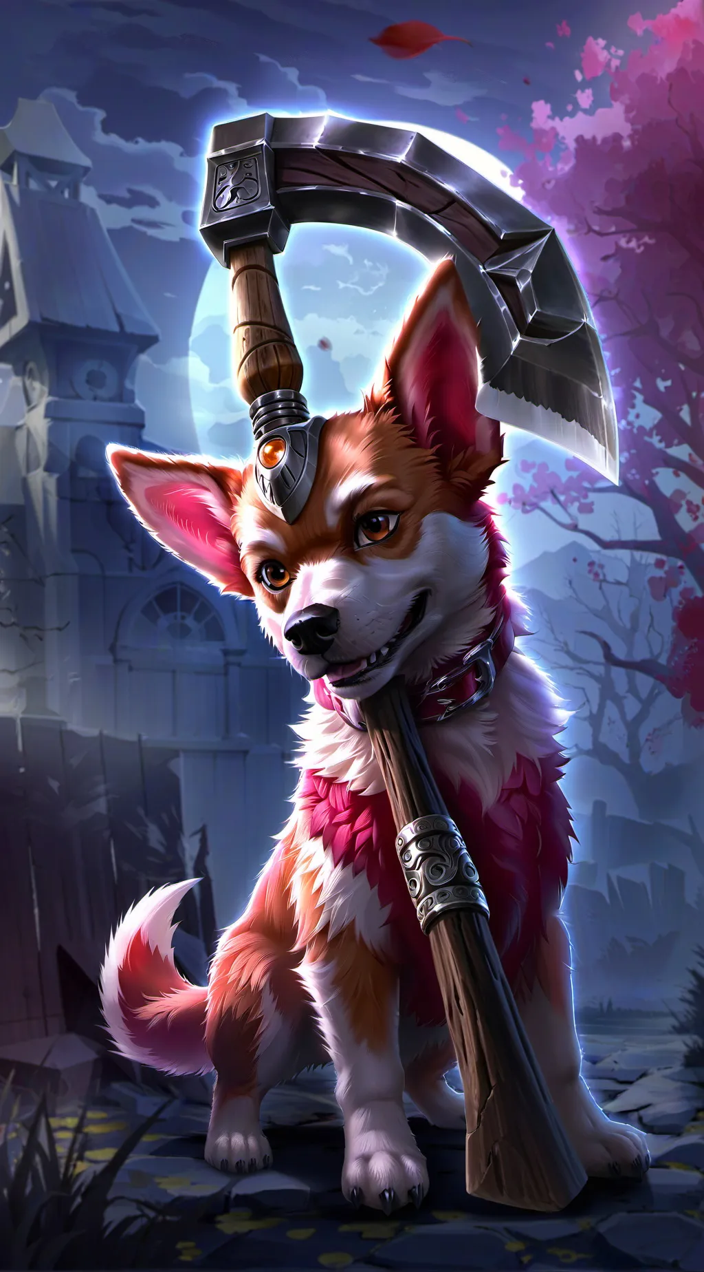 ai character: bluey horror au background