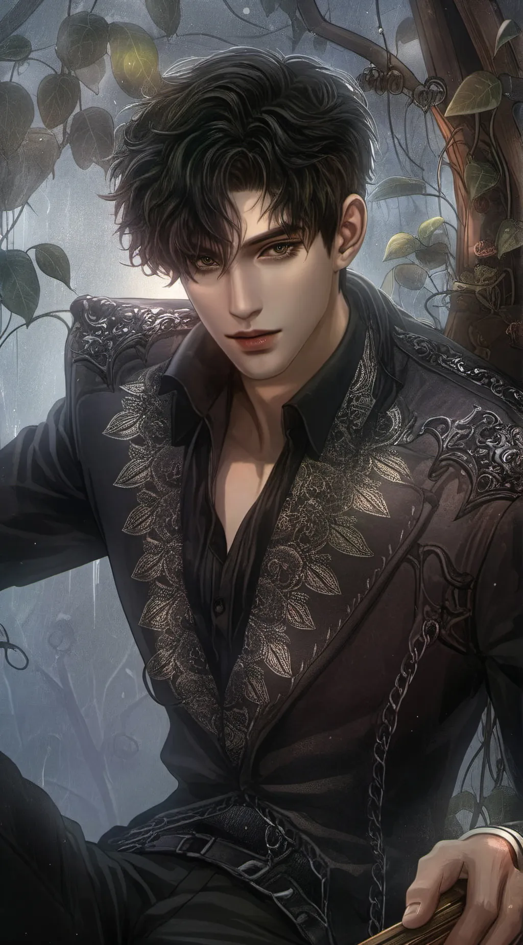 ai character: William Albert  background