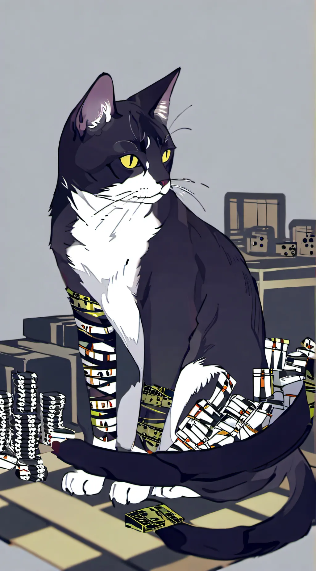 ai character: HH X SC background